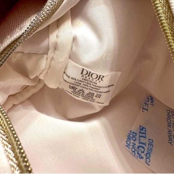 NEW Dior Beauty Pouch Makeup Cosmetic Bag - Picture 5 of 5